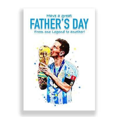 Lionel Messi Father's Day Card