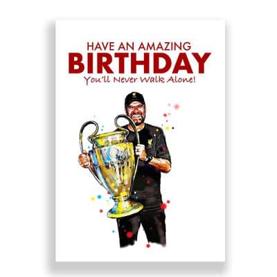 Liverpool Birthday Card | Jurgen Klopp