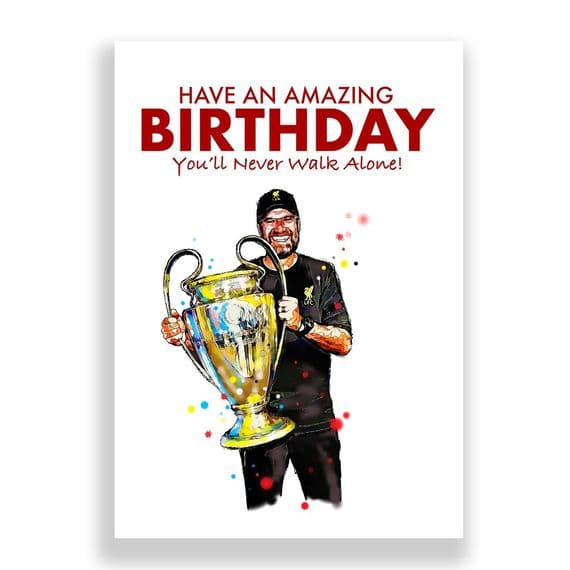 Liverpool Birthday Card | Jurgen Klopp