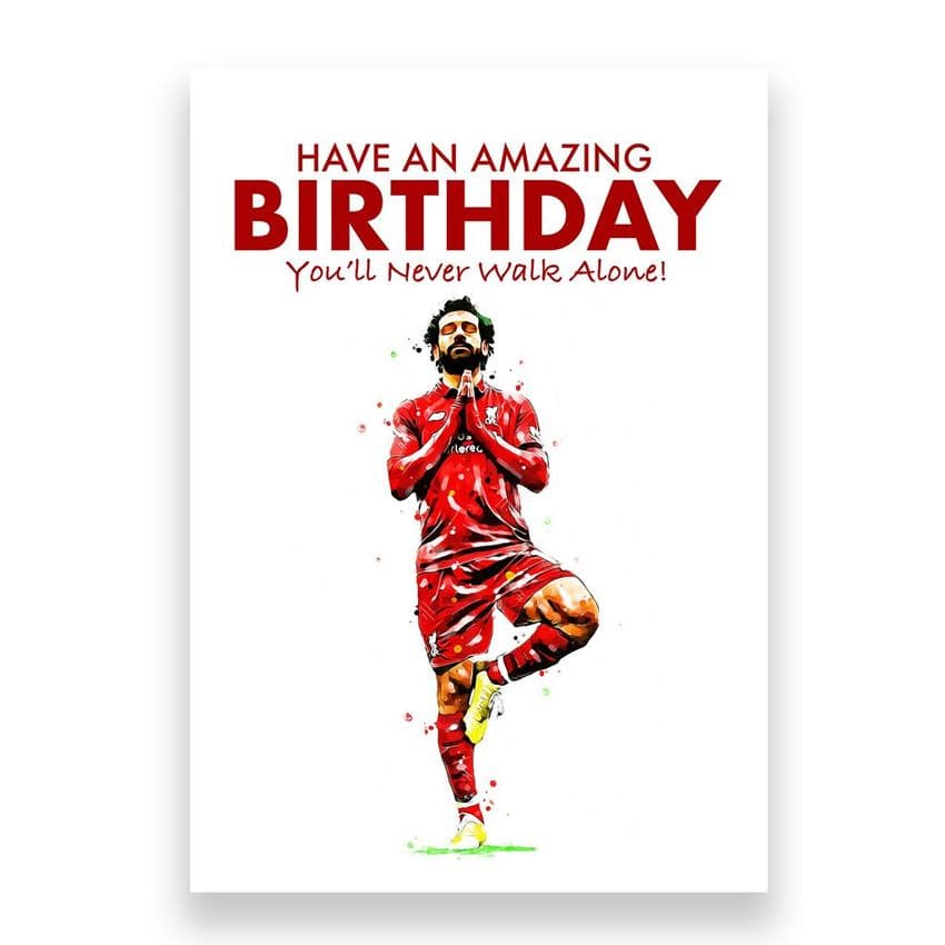 Liverpool Birthday Card | Mo Salah