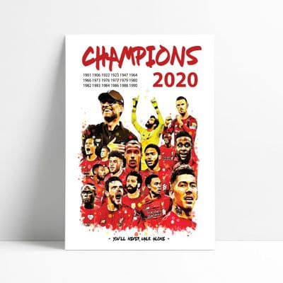 Liverpool | Champions 2020 Art Print
