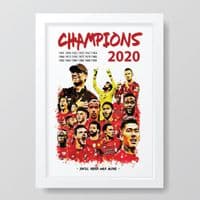 Liverpool | Champions 2020 Art Print