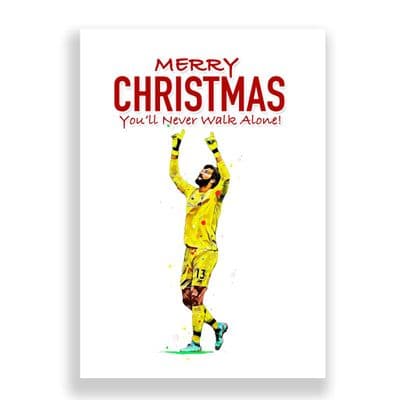 Liverpool Christmas Card | Alisson Becker