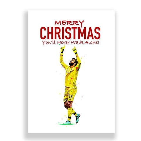 Liverpool Christmas Card | Alisson Becker
