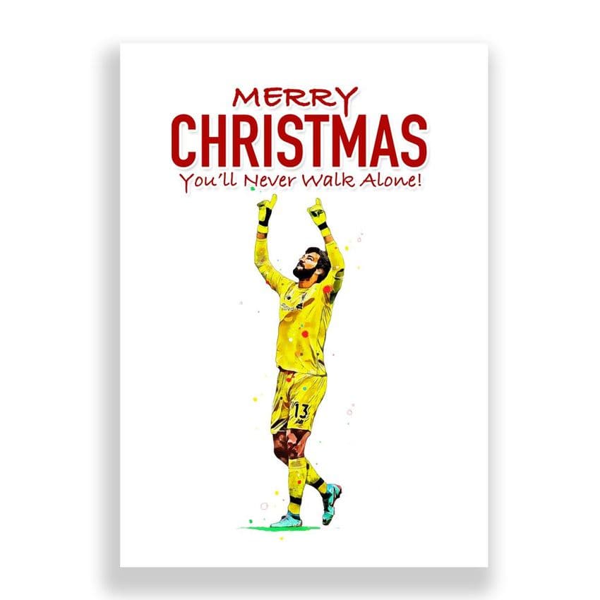Liverpool Christmas Card | Alisson Becker
