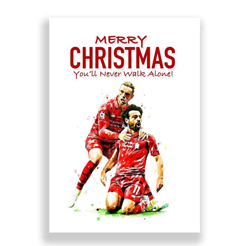 Liverpool Christmas Card | Mo Salah | Jordan Henderson