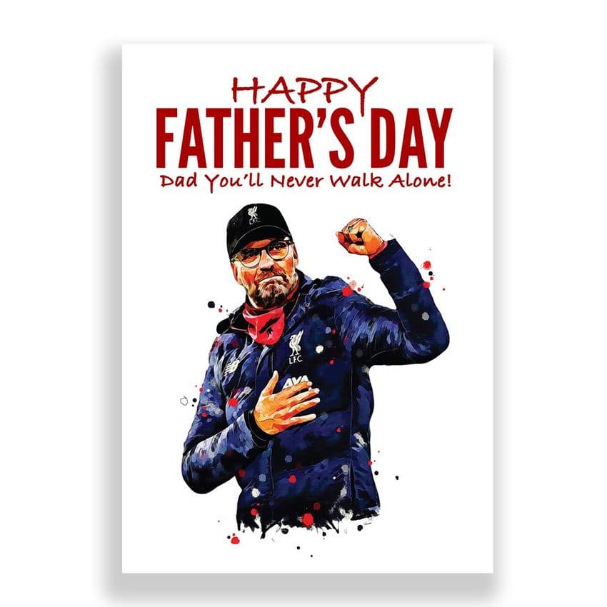 Liverpool Father's Day Card | Jurgen Klopp