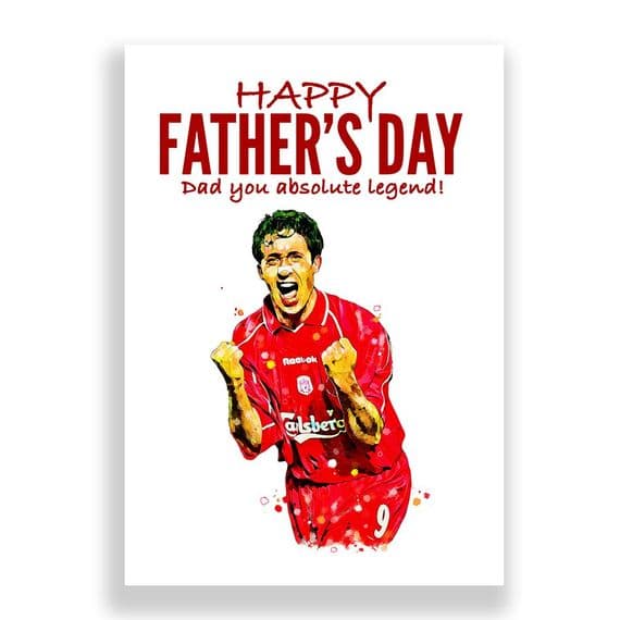 Liverpool Father's Day Card | Robbie Fowler