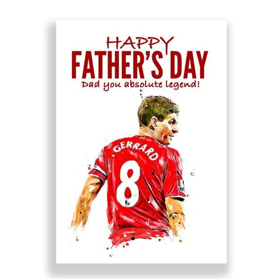 Liverpool Father's Day Card | Steven Gerrard