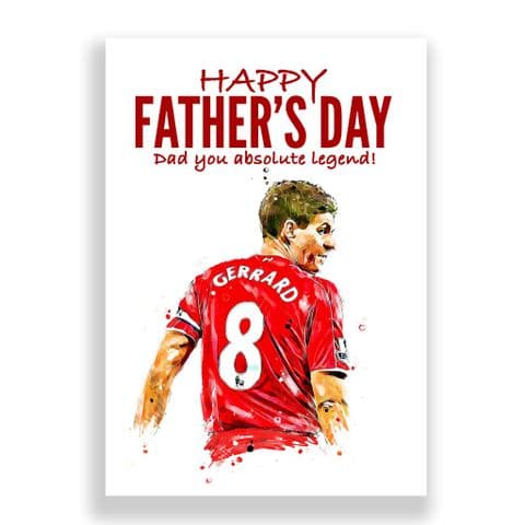 Liverpool Father's Day Card | Steven Gerrard