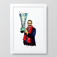 Liverpool | Gerrard Houllier Art Print
