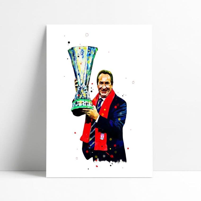 Liverpool | Gerrard Houllier Art Print