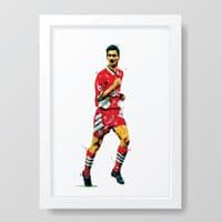 Liverpool | Ian Rush Art Print