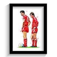Liverpool | Ian Rush | Kenny Dalglish  Art Print (1)