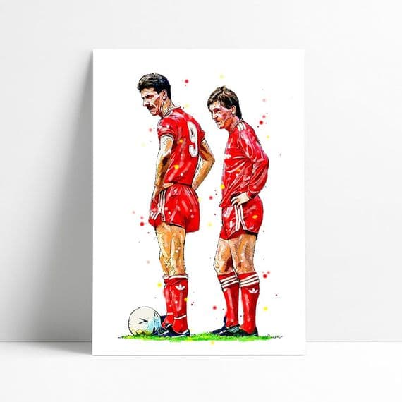 Liverpool | Ian Rush | Kenny Dalglish  Art Print (1)
