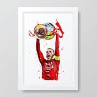Liverpool | Jordan Henderson Art Print