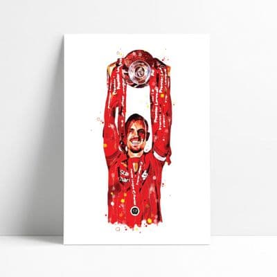 Liverpool | Jordan Henderson Art Print (2)