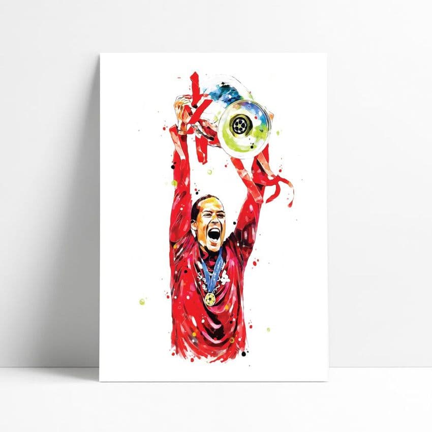 Liverpool | Virgl Van Dijk Art Print