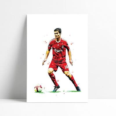 Liverpool | Xabi Alonso Art Print
