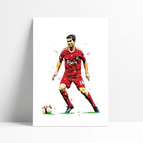 Liverpool | Xabi Alonso Art Print