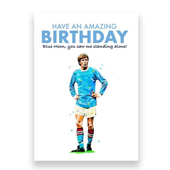 Manchester City Birthday Card | Colin Bell