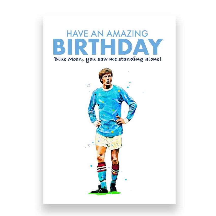 Manchester City Birthday Card | Colin Bell