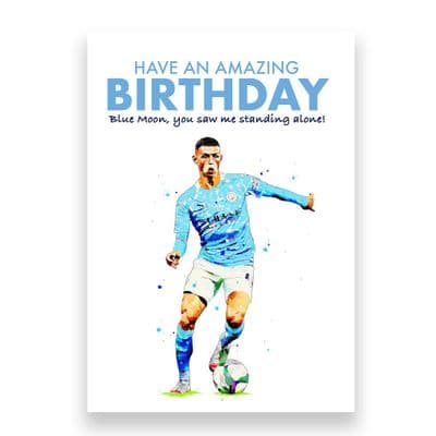 Manchester City Birthday Card | Phil Foden