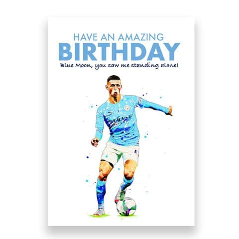 Manchester City Birthday Card | Phil Foden