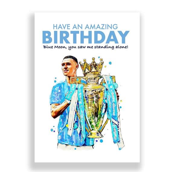 Manchester City Birthday Card | Phil Foden PL