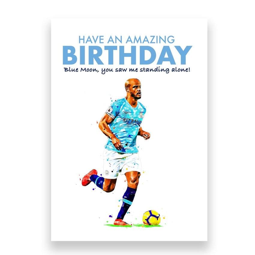 Manchester City Birthday Card | Vincent Kompany
