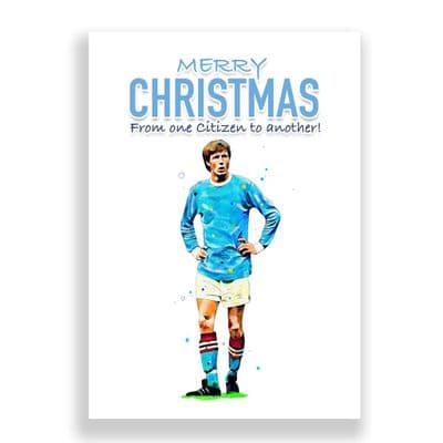 Manchester City  Christmas Card | Colin Bell