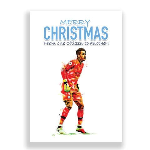 Manchester City Christmas Card | Ederson