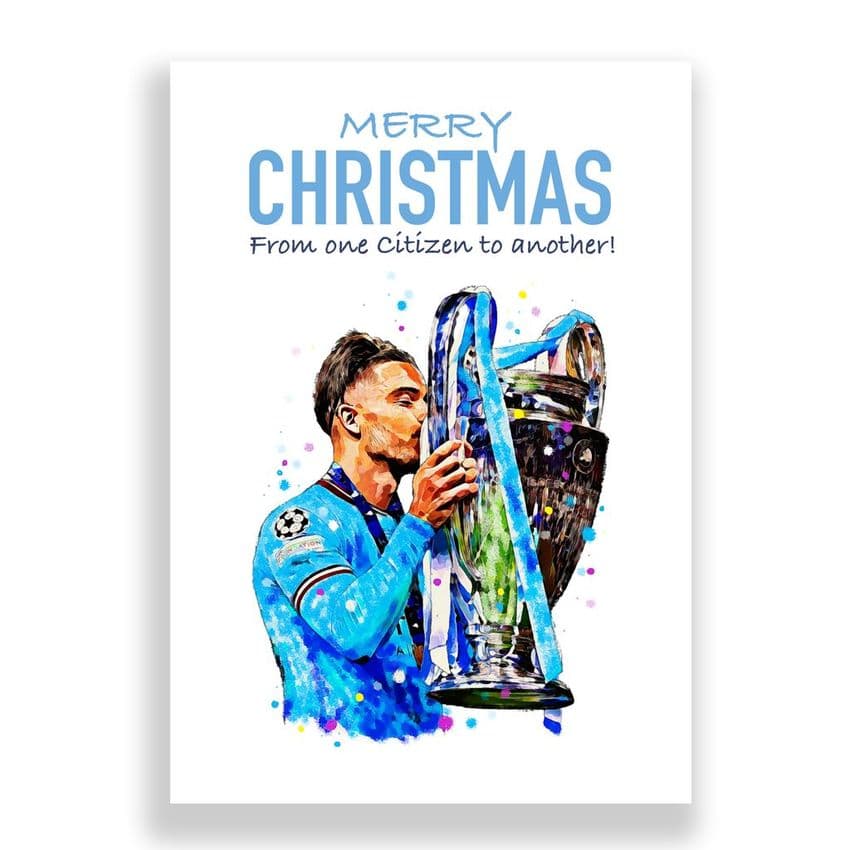 Manchester City Christmas Card | Jack Grealish