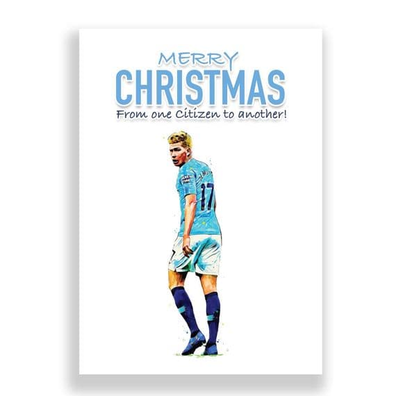 Manchester City Christmas Card | Kevin De Bruyne