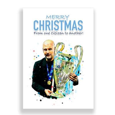 Manchester City Christmas Card | Pep Guardiola