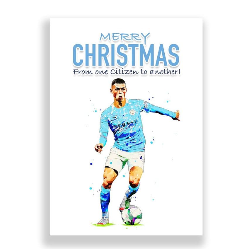 Manchester City Christmas Card | Phil Foden