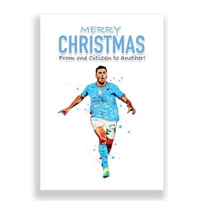 Manchester City Christmas Card | Rodri