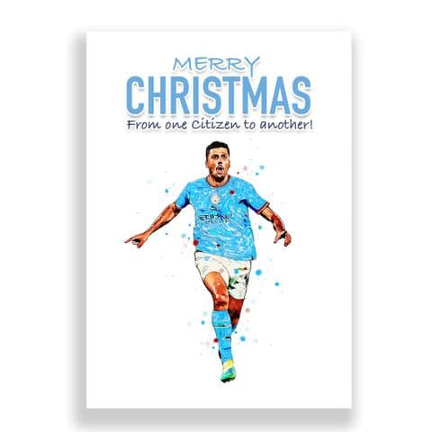 Manchester City Christmas Card | Rodri