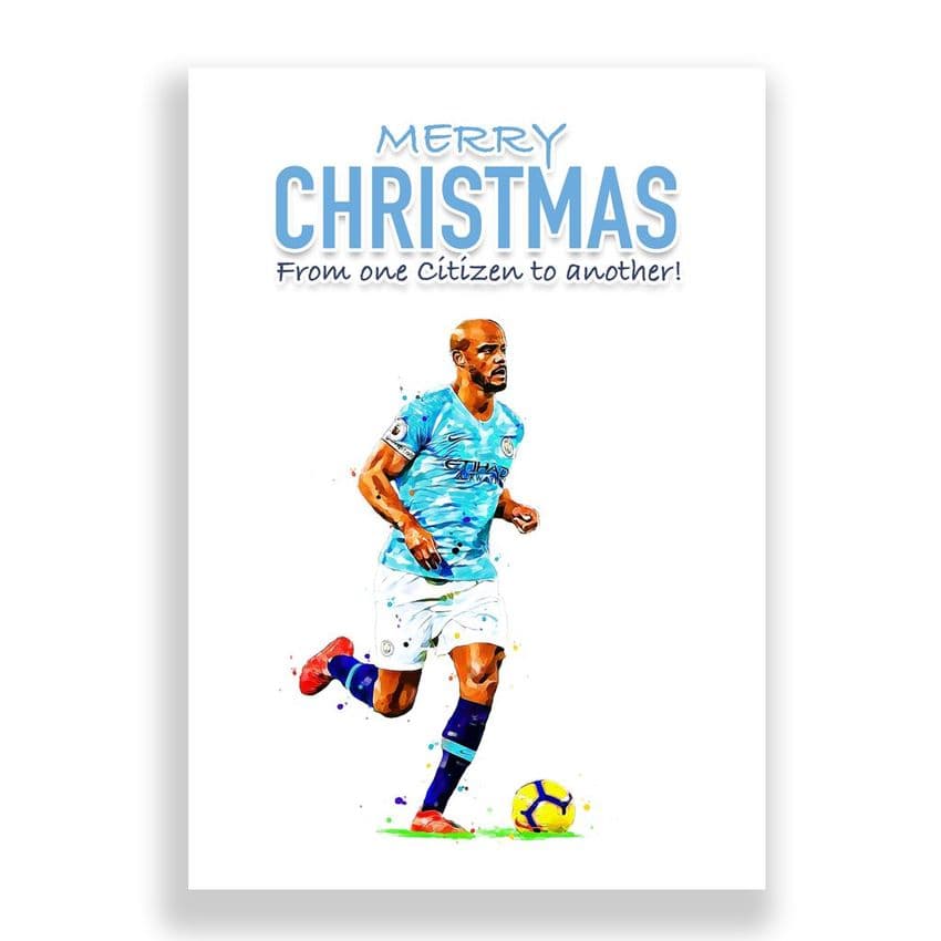 Manchester City Christmas Card | Vincent Kompany