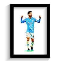 Manchester City | David Da Silva Art Print
