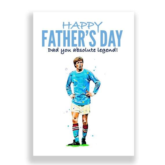 Manchester City Father's Day Card | Colin Bell