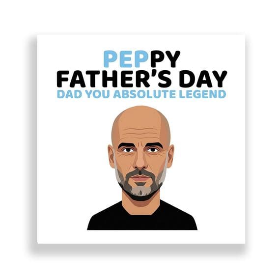 Manchester City Father's Day Card | Pep Guardiola