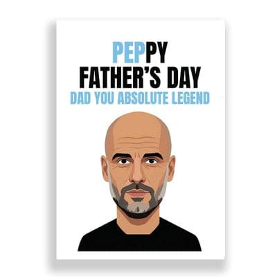 Manchester City Father's Day Card | Pep Guardiola