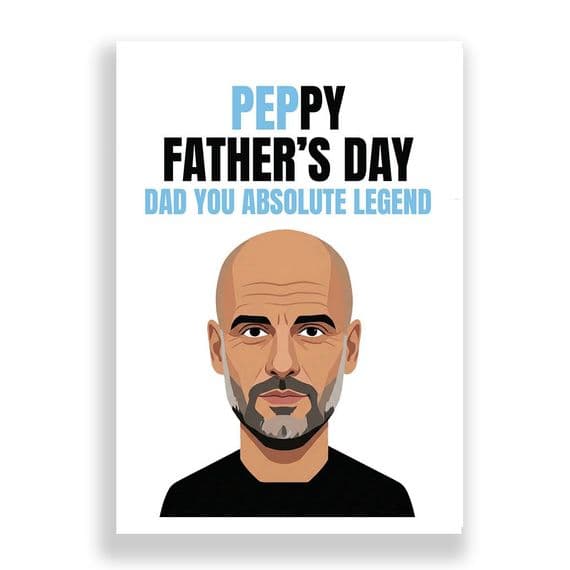 Manchester City Father's Day Card | Pep Guardiola