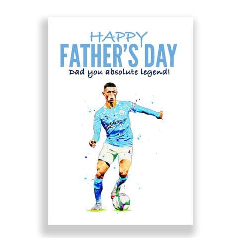 Manchester City Father's Day Card | Phil Foden