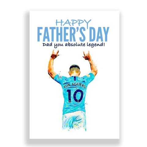Manchester City Father's Day Card | Sergio Aguero
