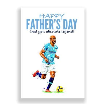 Manchester City Father's Day Card | Vincent Kompany