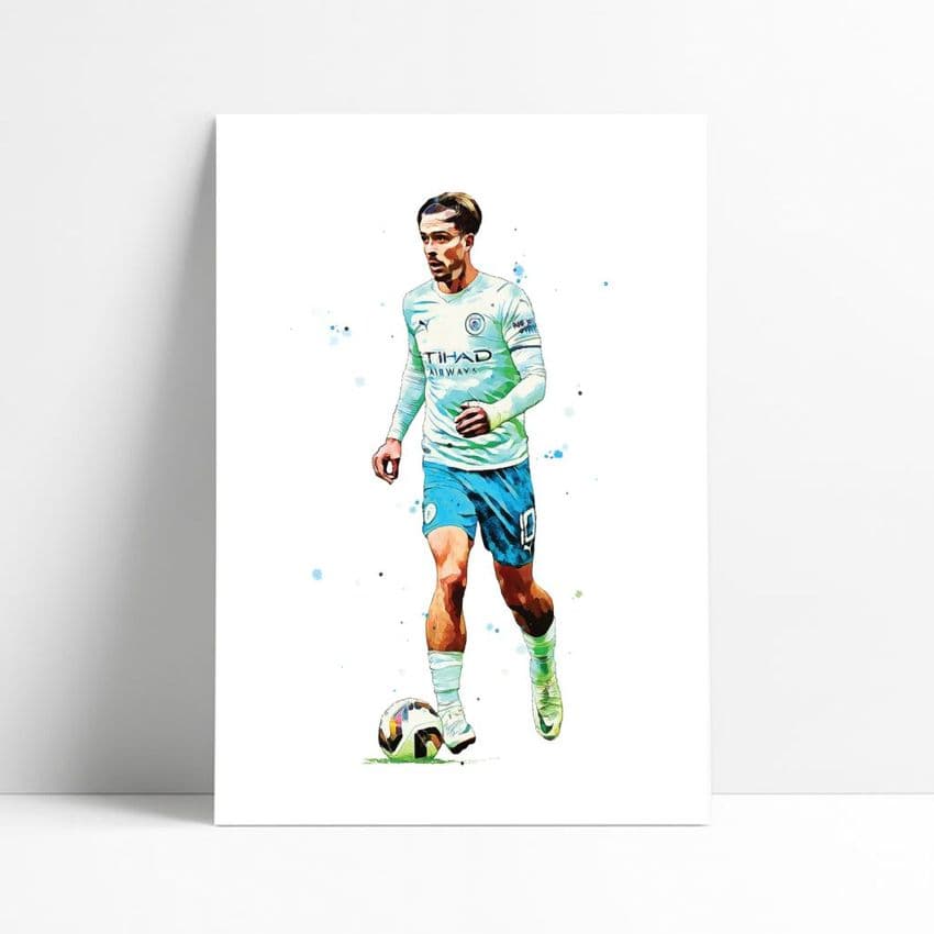 Manchester City | Jack Grealish Art Print