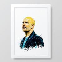 Manchester City | Pep Guardiola Art Print