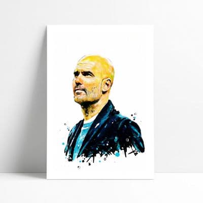 Manchester City | Pep Guardiola Art Print